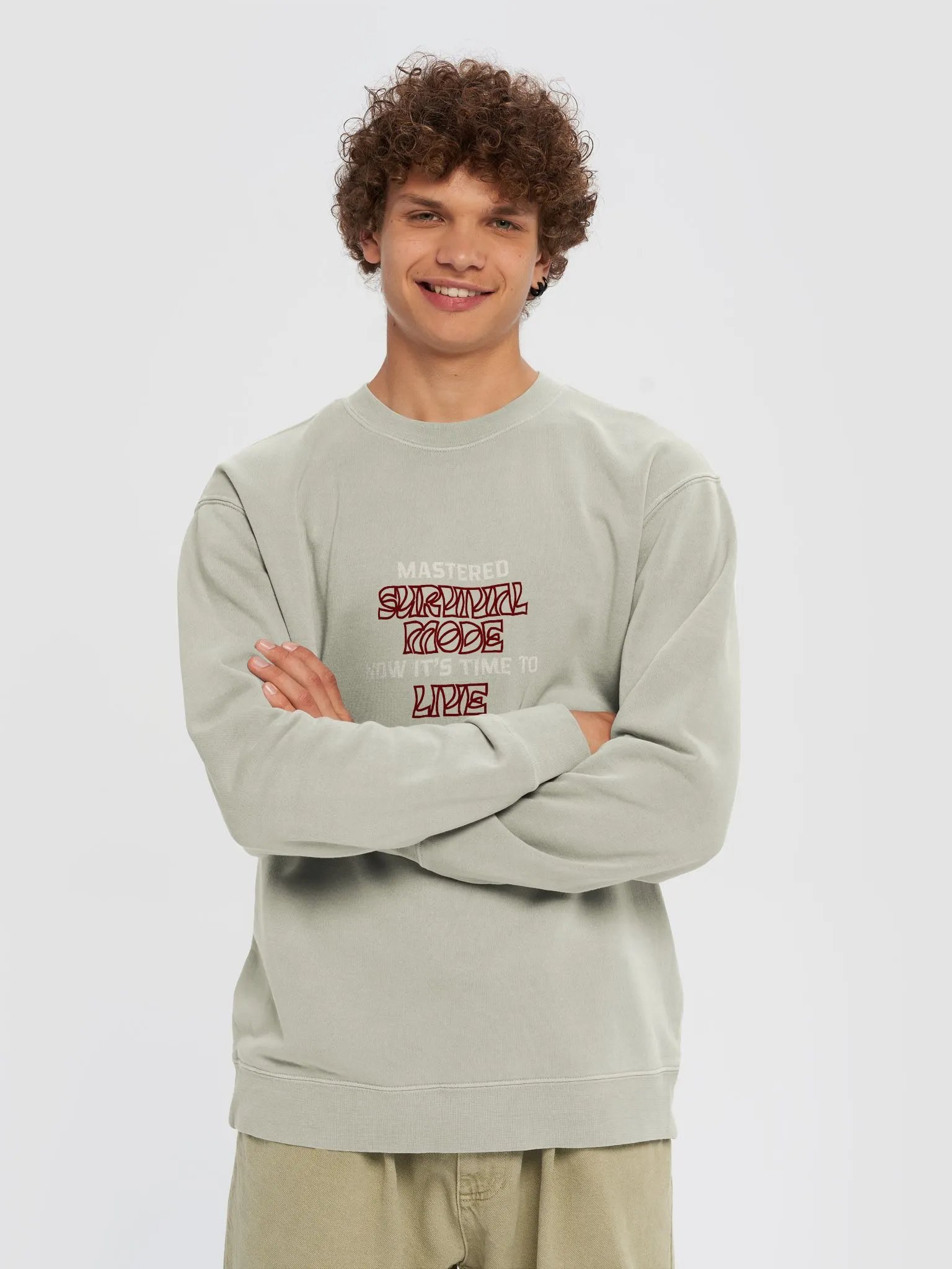 Survival Mode Distorted Sweatshirt product image (27)