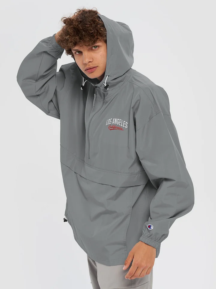 Champion “Los Angeles California” Embroidered Packable Hooded Jacket – Unisex product image (2)