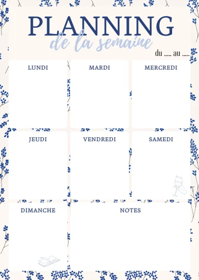 Planificateur Hebdomadaire product image (1)