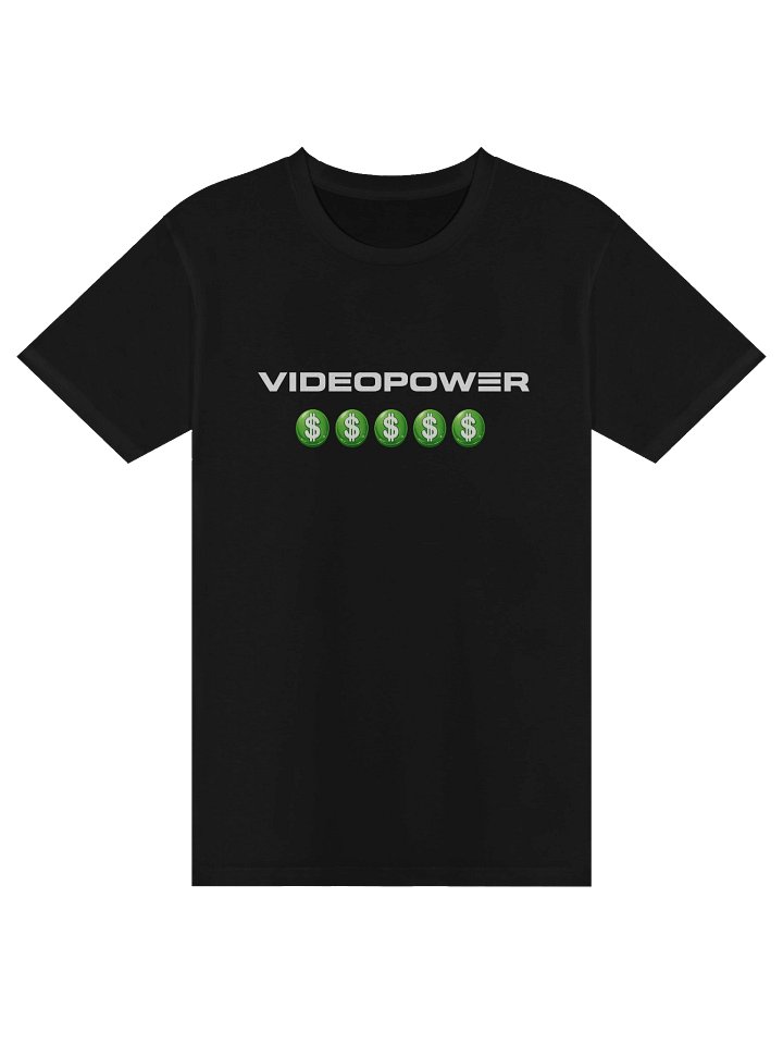 VIDEOPOWER Dollar Icons Short Sleeve T-Shirt (Black) product image (1)
