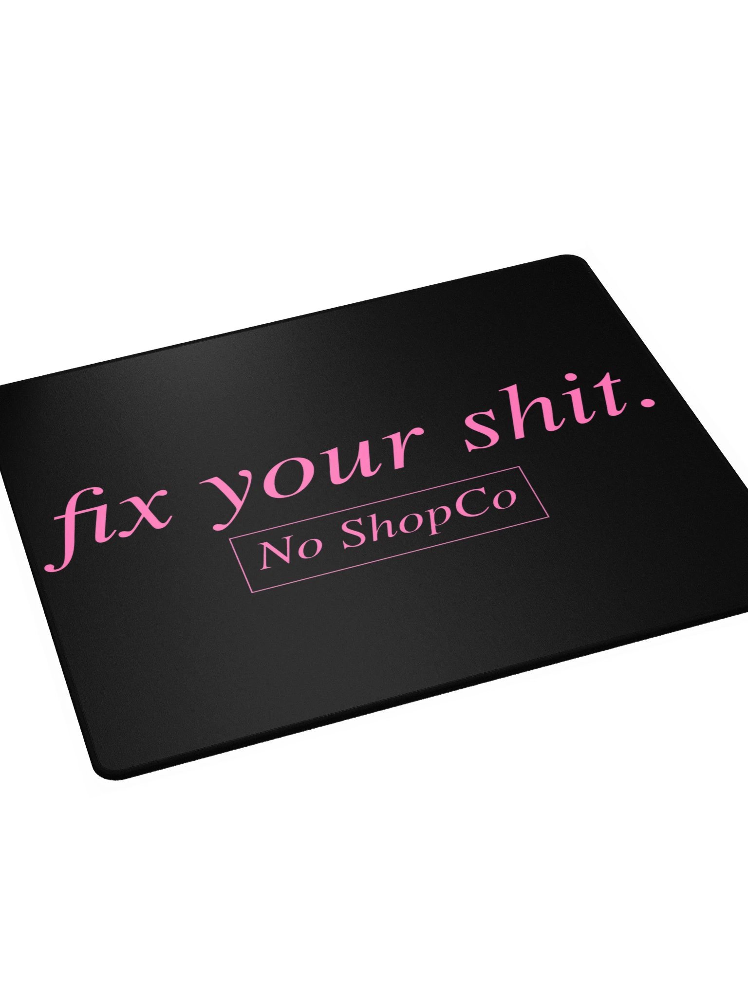 No ShopCo Gaming Mouse Pad - Pink on Black product image (4)