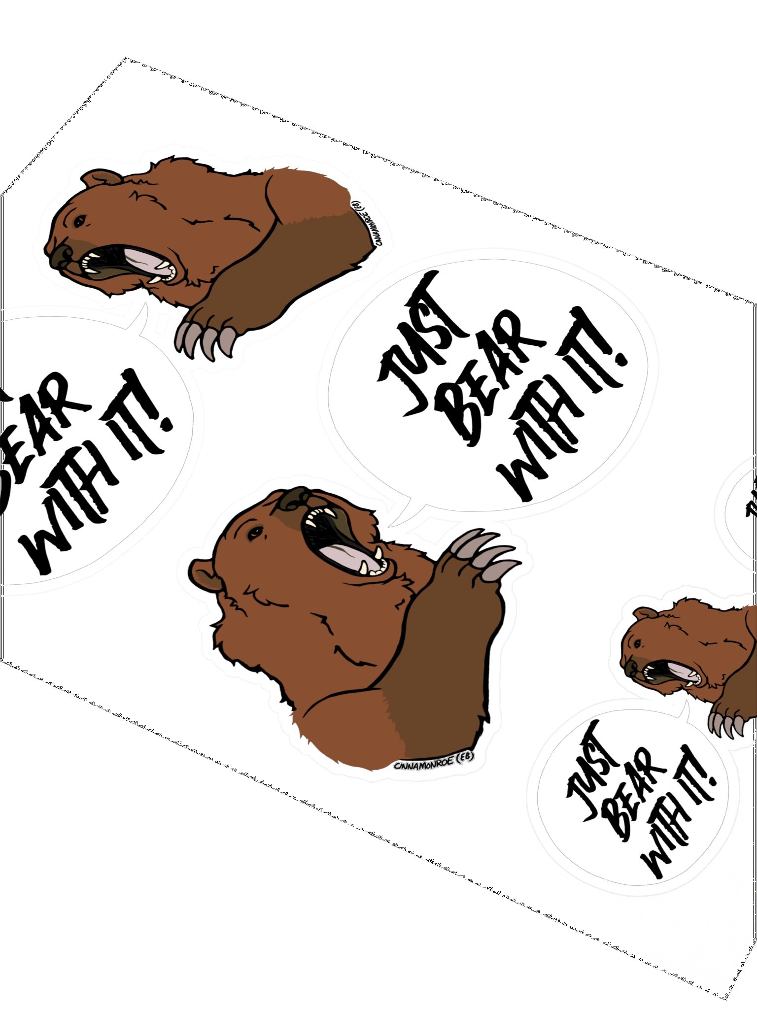 Just Bear With It! Sticker Sheet product image (2)