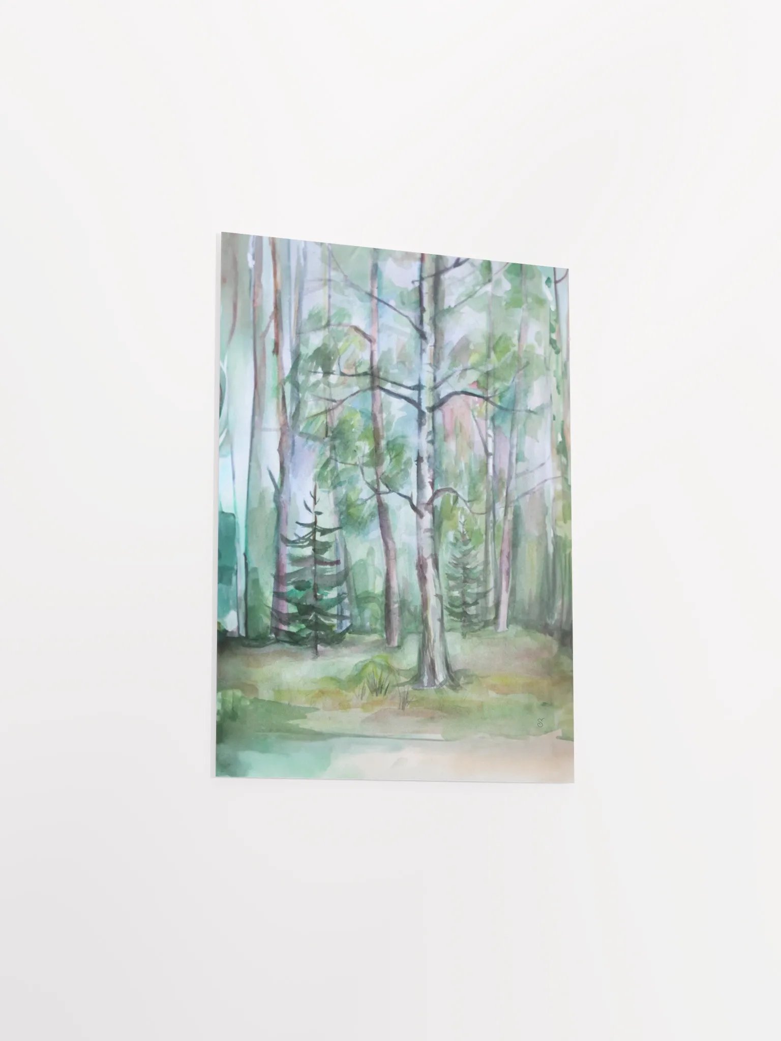 Enchanted Forest Watercolor Poster. -Dacha Lawn product image (6)