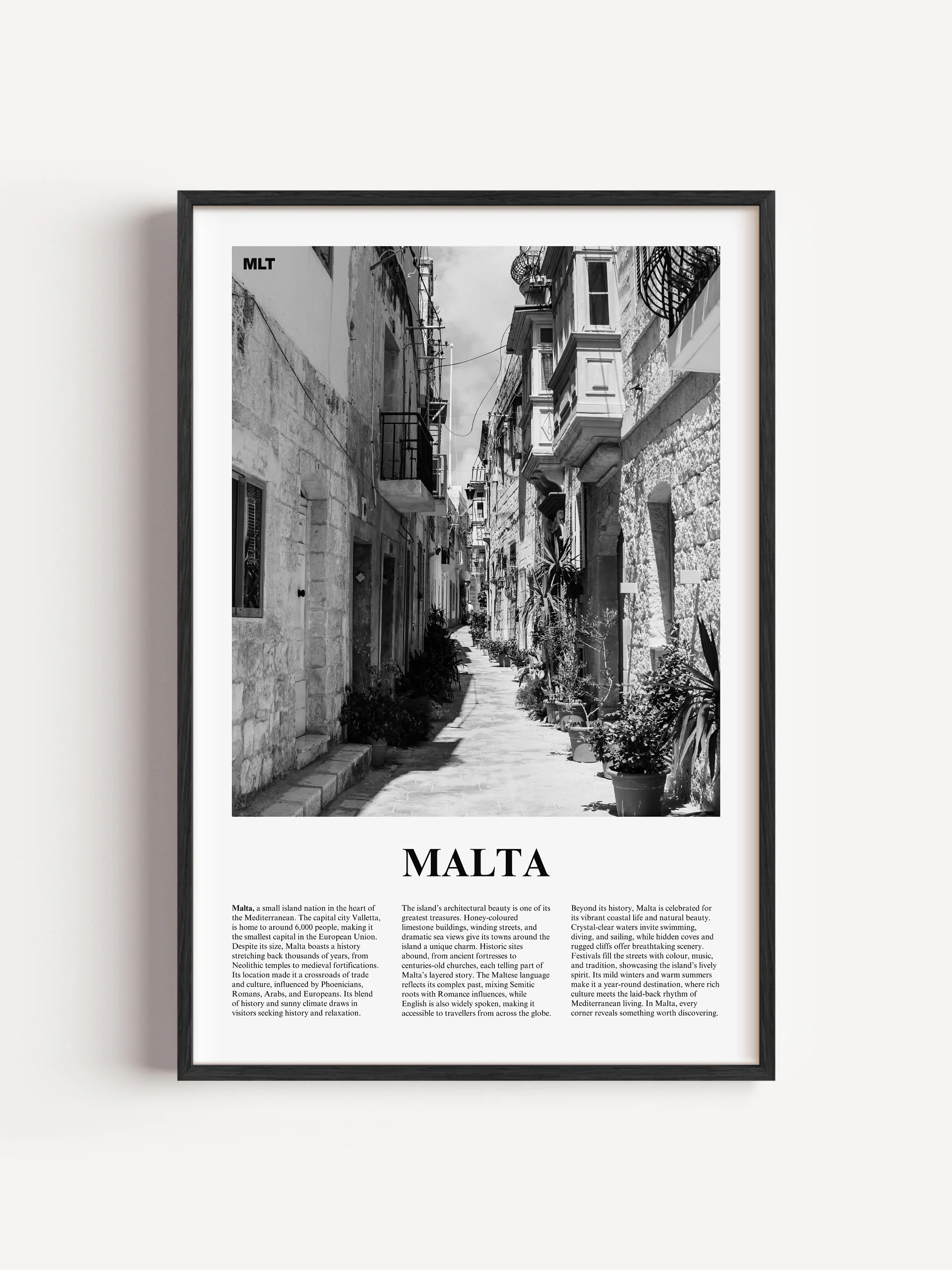 Malta 03 Newspaper Poster | Framed product image (1)