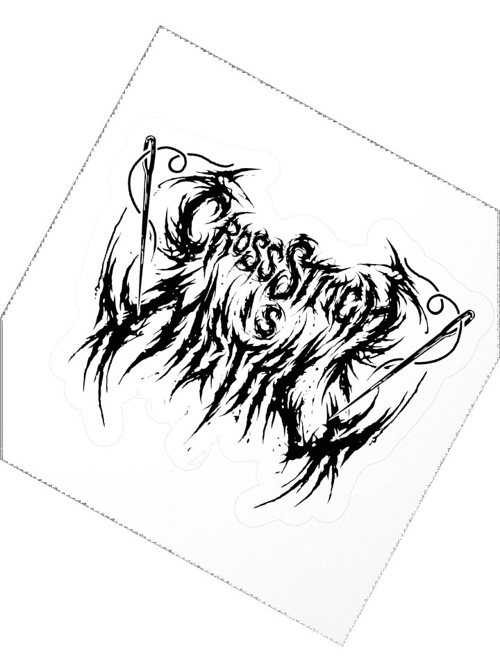 Cross Stitch is Metal Sticker product image (2)