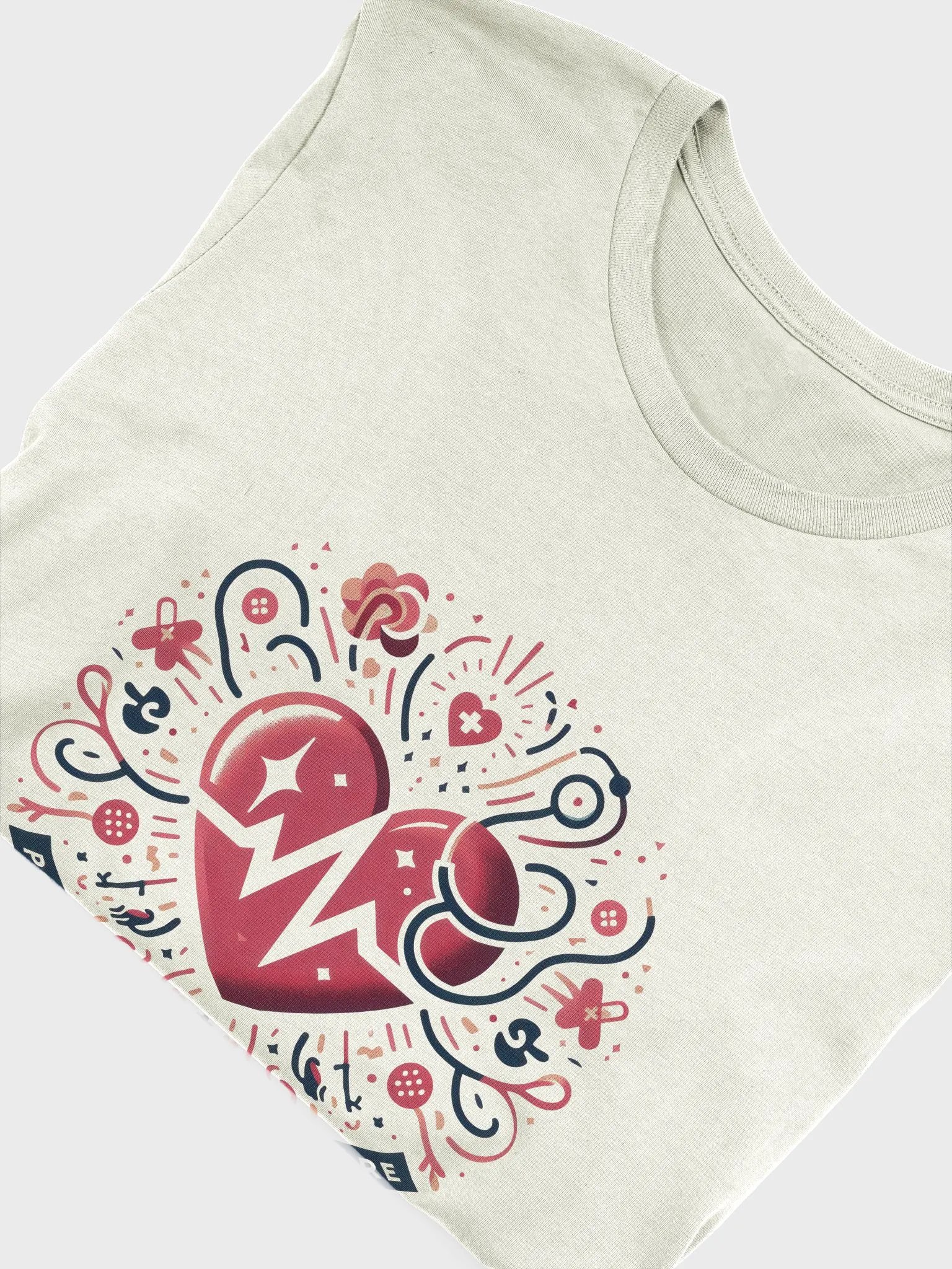 Love-Powered Geometric Heart T-Shirt product image (47)
