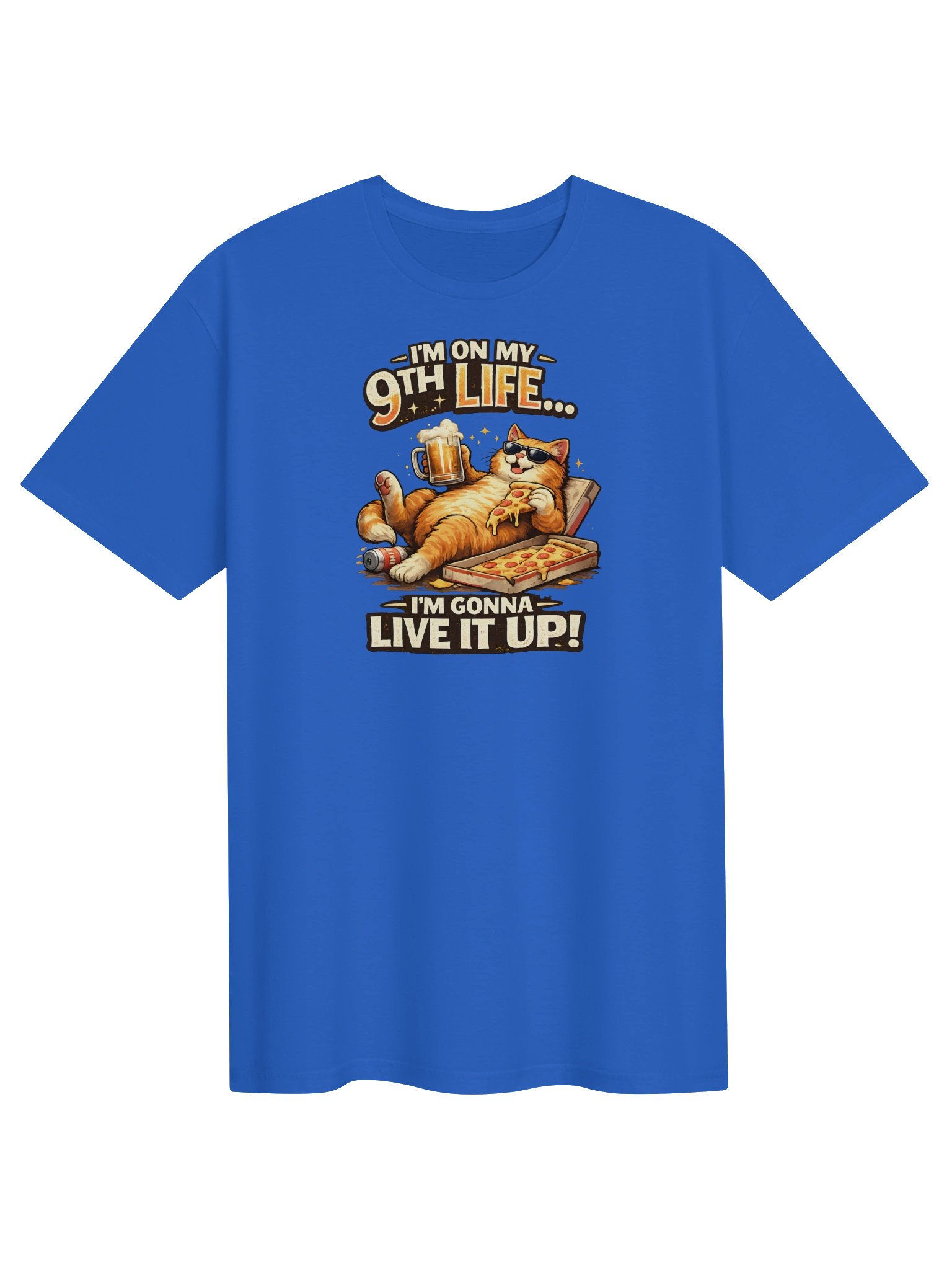 I'm on My 9th Life Funny Cat Tee product image (5)
