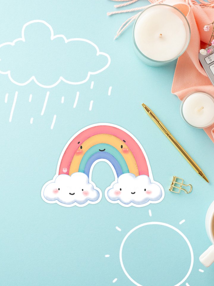 Happy Rainbow Sticker product image (2)