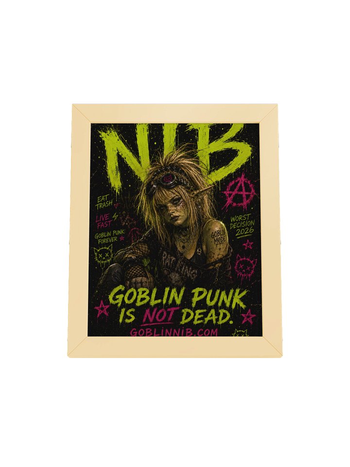 Goblin Punk Is Not Dead - Framed Poster product image (29)