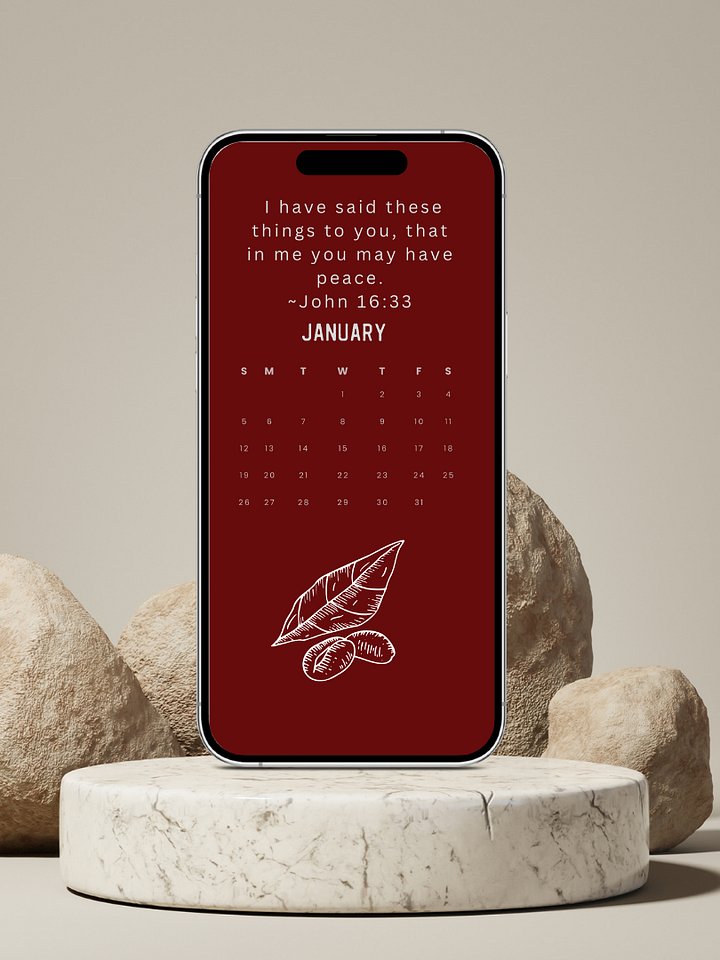 Verses of Peace 2025 Phone Calendar product image (2)