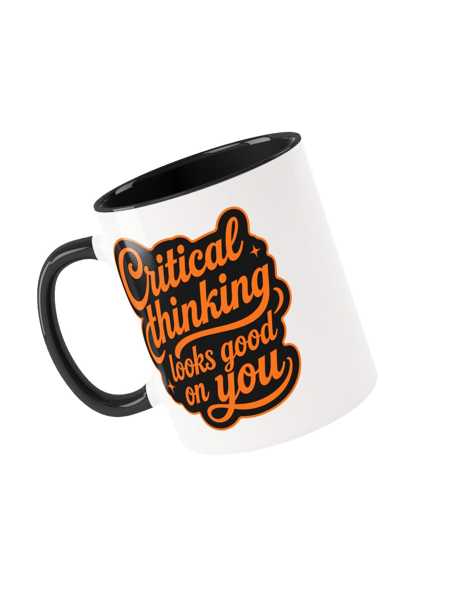 Critical Thinking Looks Good On You - Accent Mug product image (3)
