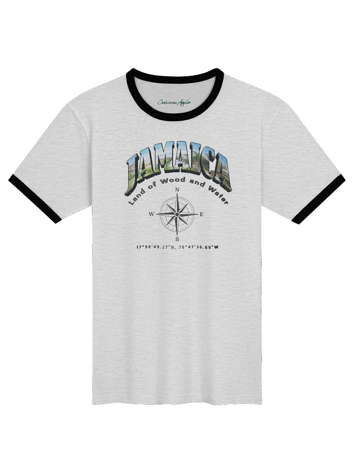 Compass - Jamaica - Vintage ALT | Unisex Ringer T-Shirt | 5 Versions product image (1)