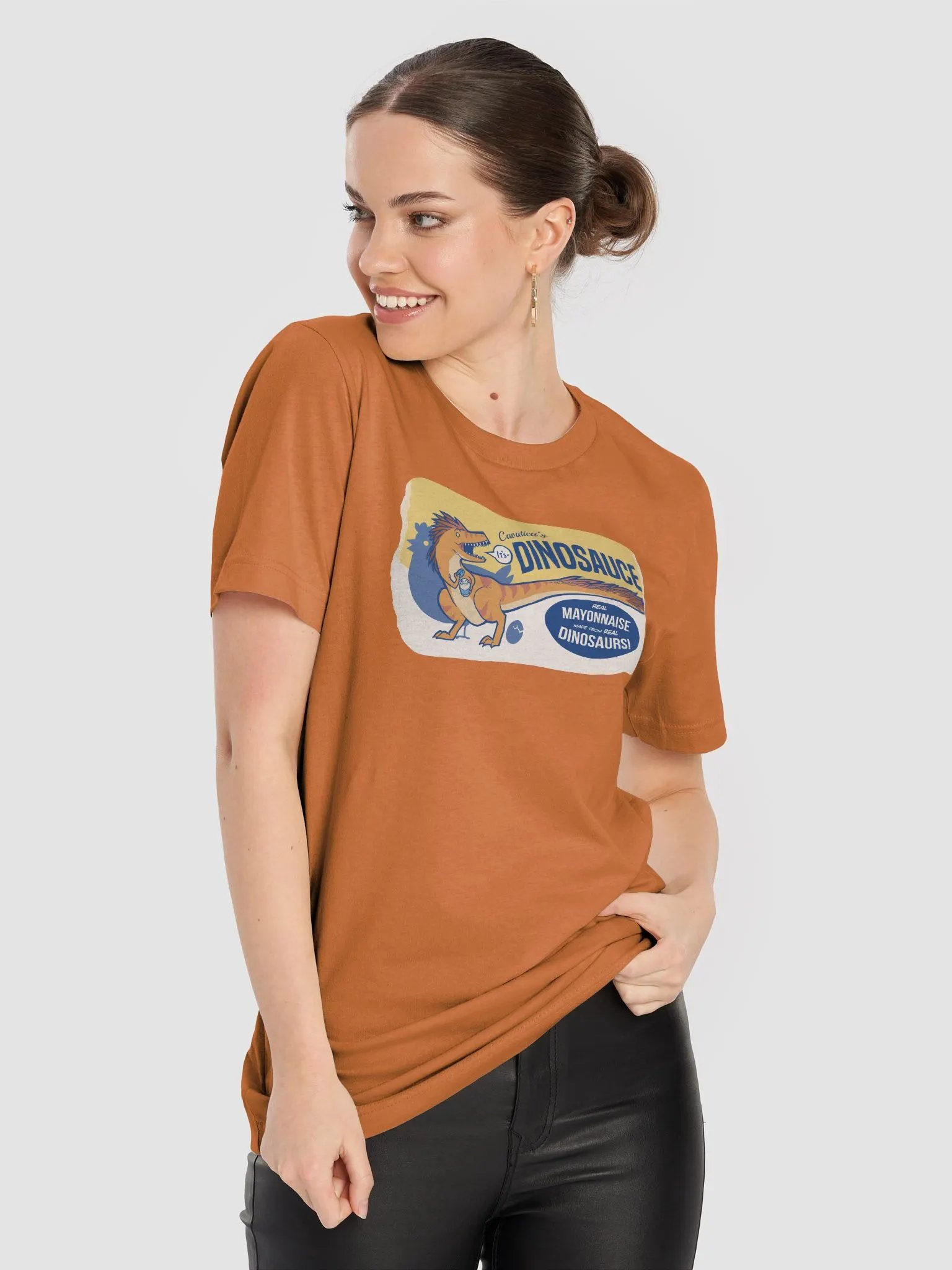 Dinosauce: Unisex Dinotee (Orange) product image (1)