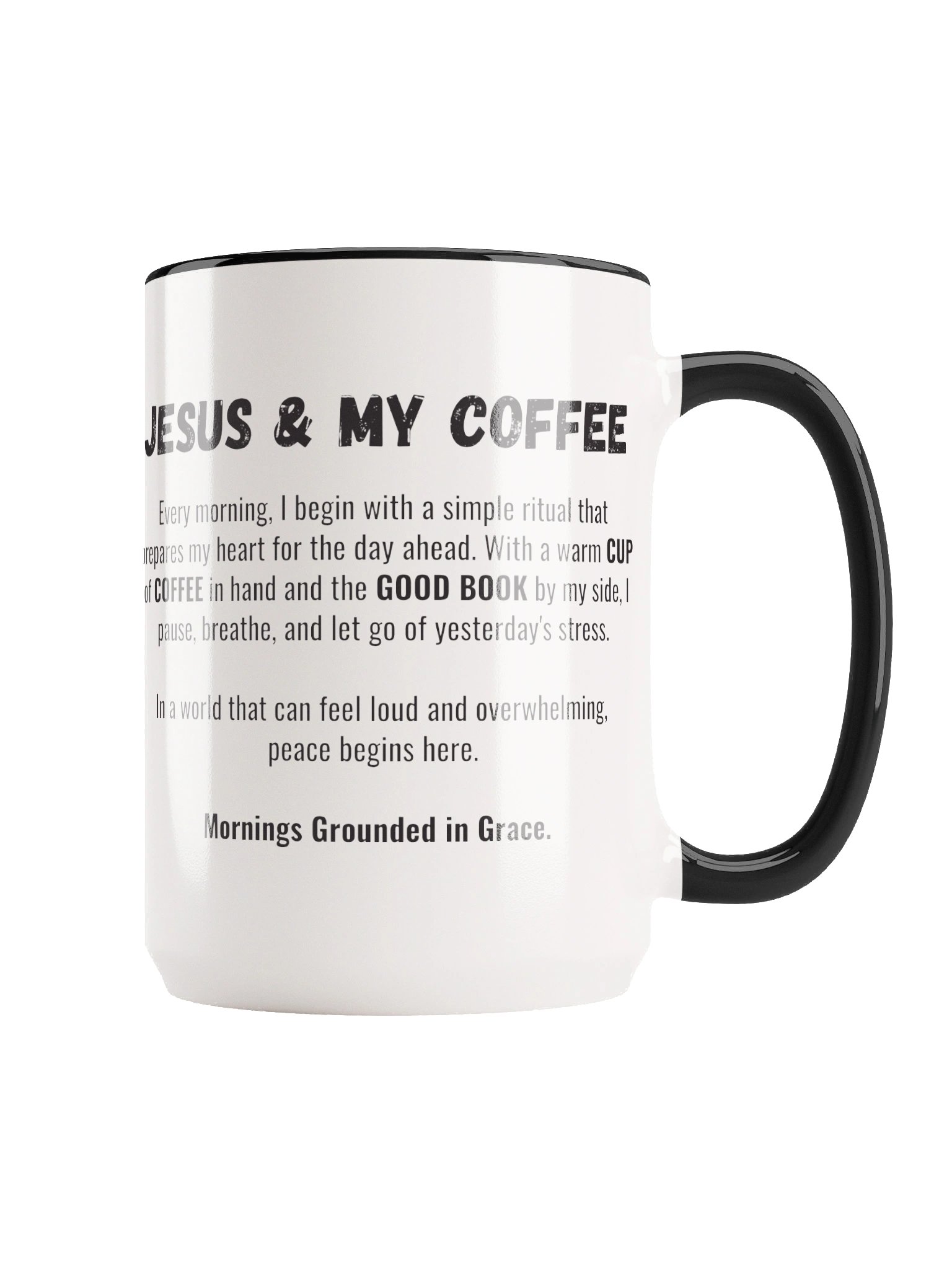 Jesus & My Coffee: 15 oz Premium Mug (Limited Edition) product image (2)