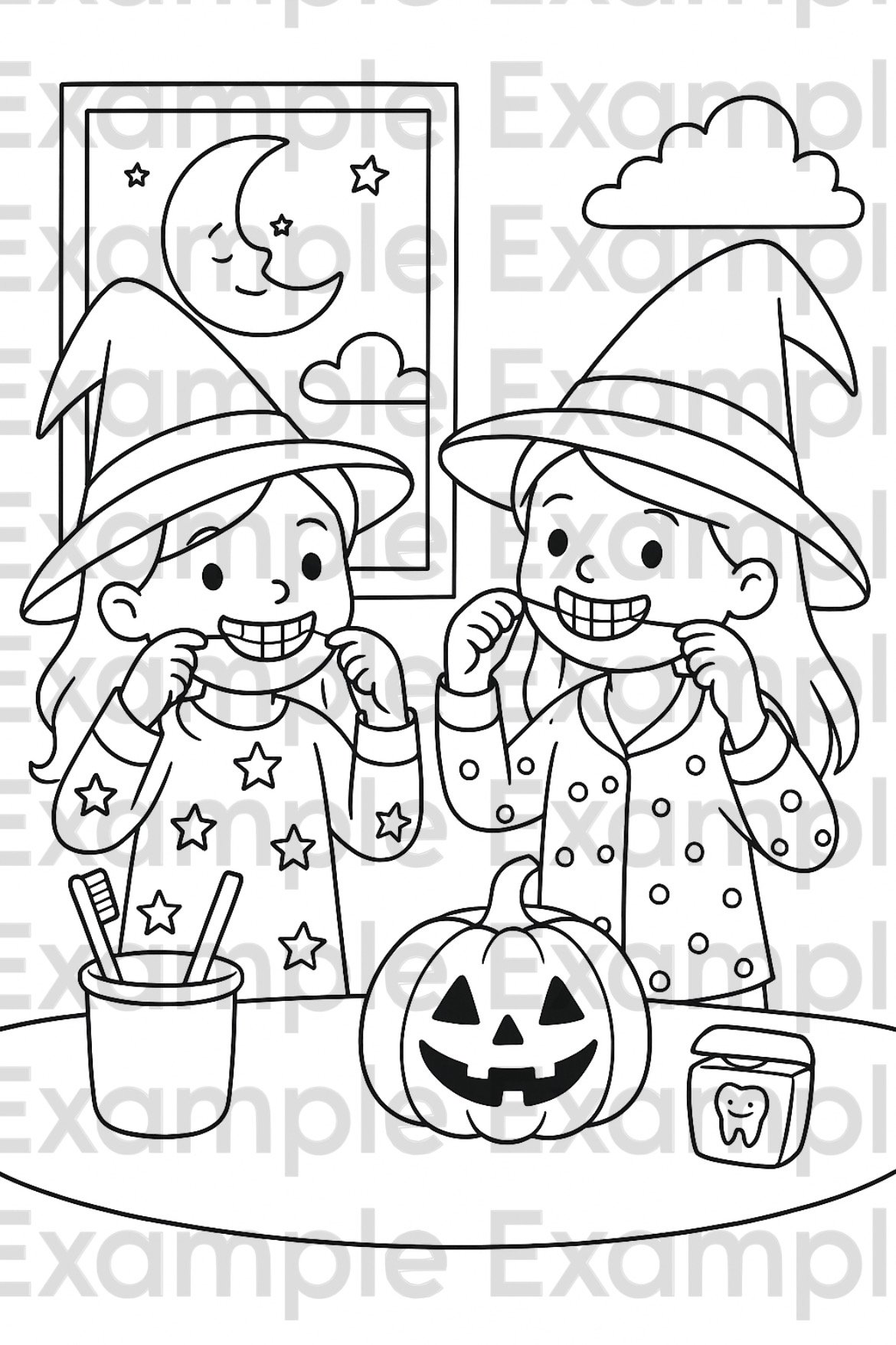 Witchy Smiles Coloring Pages product image (5)