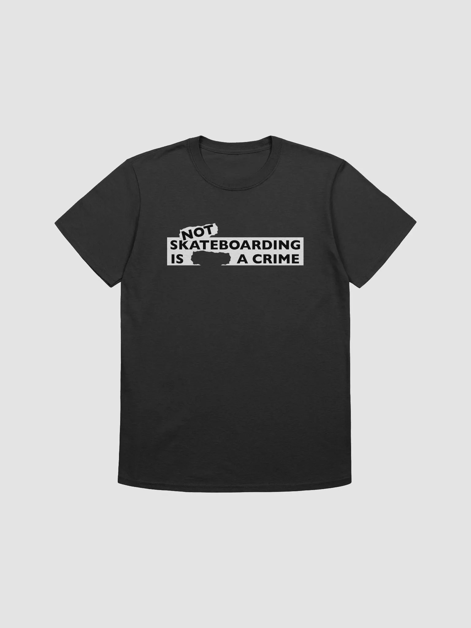 NOT SKATEBOARDING IS A CRIME - SoftStyle T Shirt product image (1)