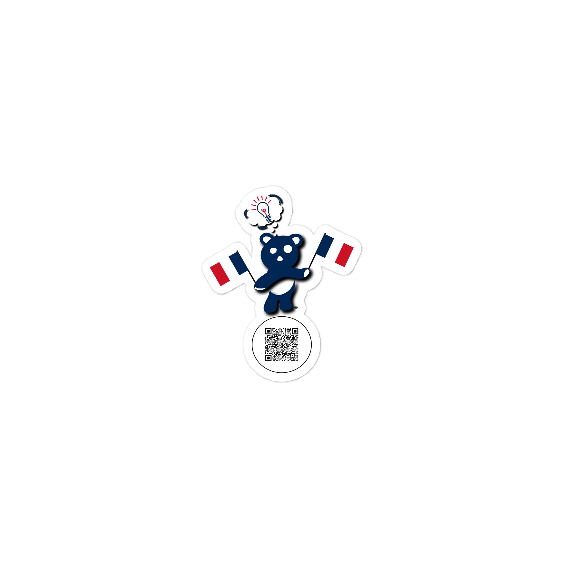 France — Country Bear Sticker | BehrBrained Media product image (1)