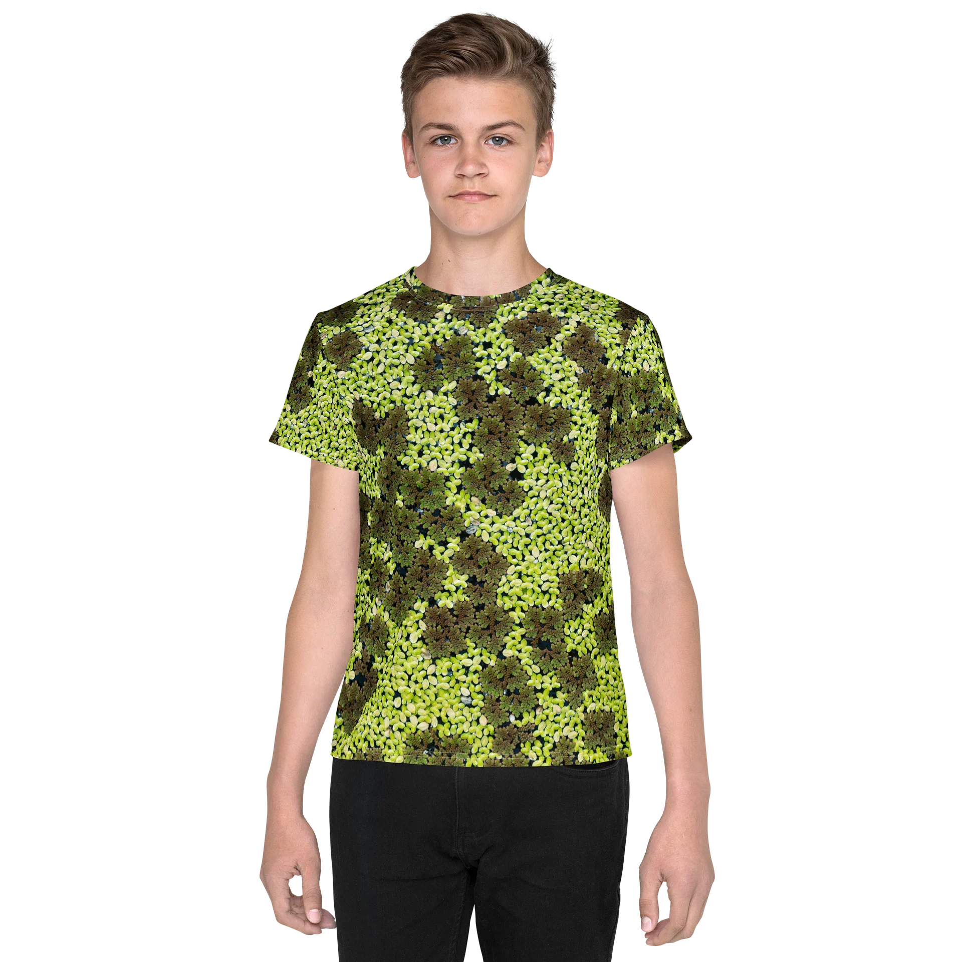 Verdant Life All-Over Print Youth Crew Neck T-Shirt product image (1)