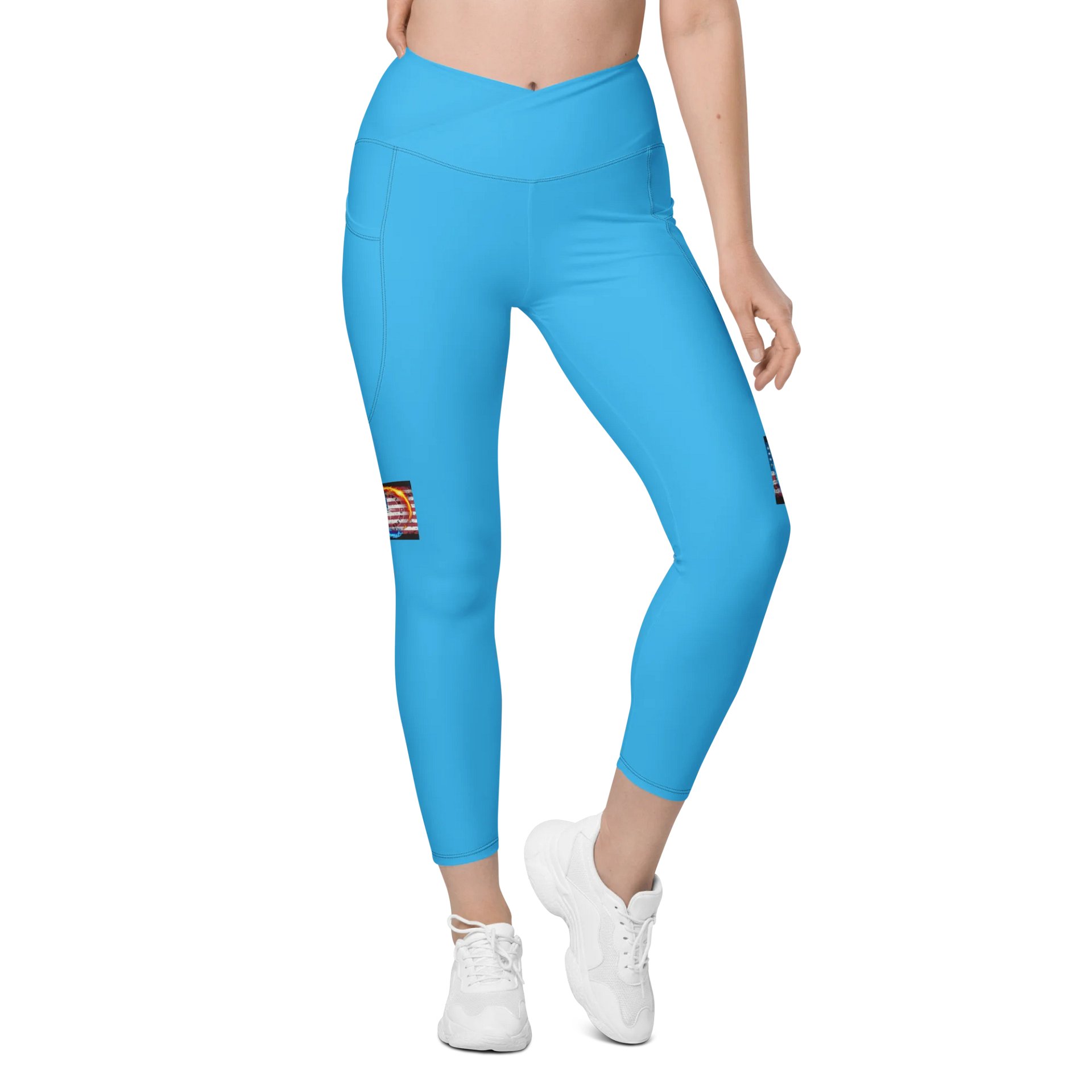 Leggings w pockets small logo product image (1)