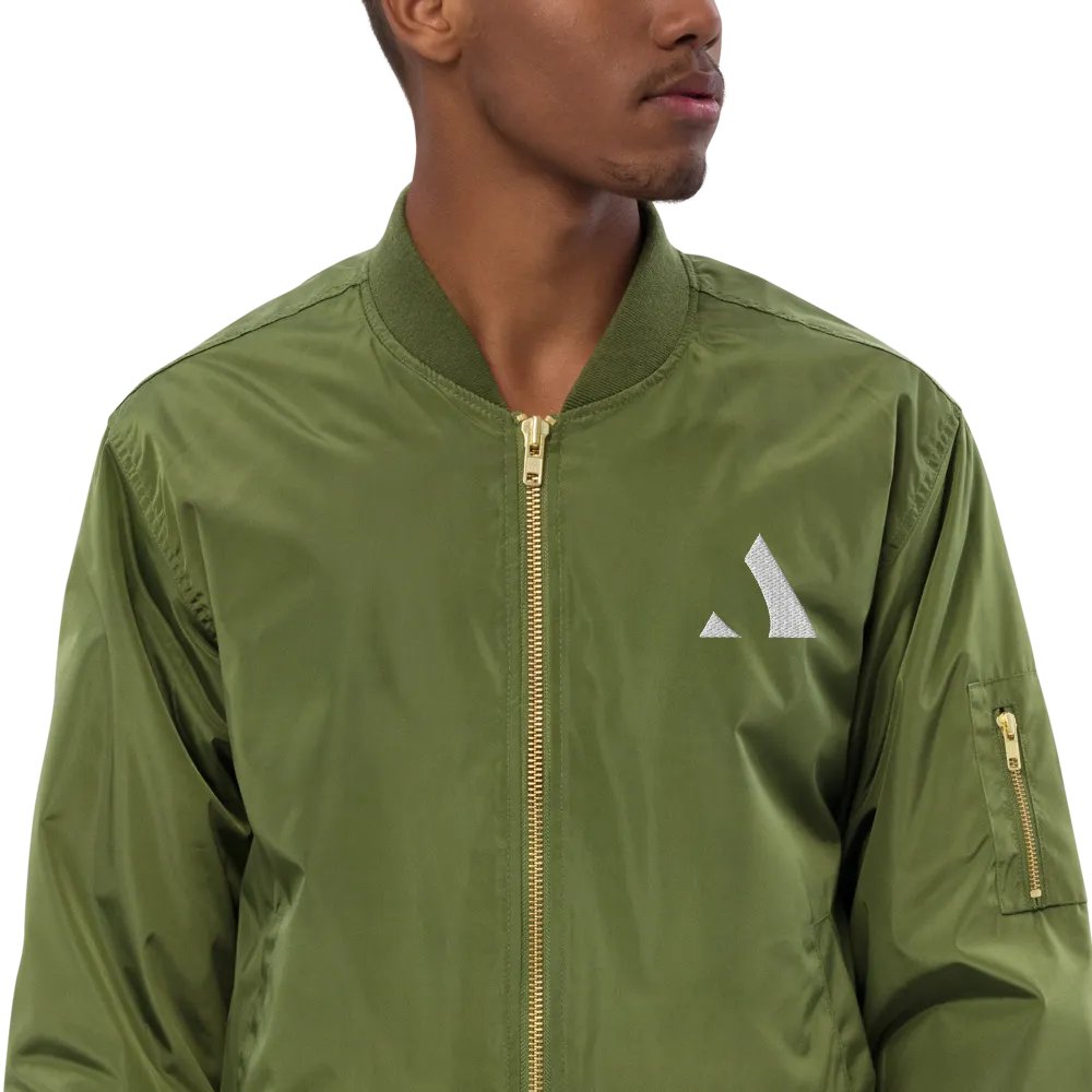 Minimalist Geometric Bomber Jacket product image (2)