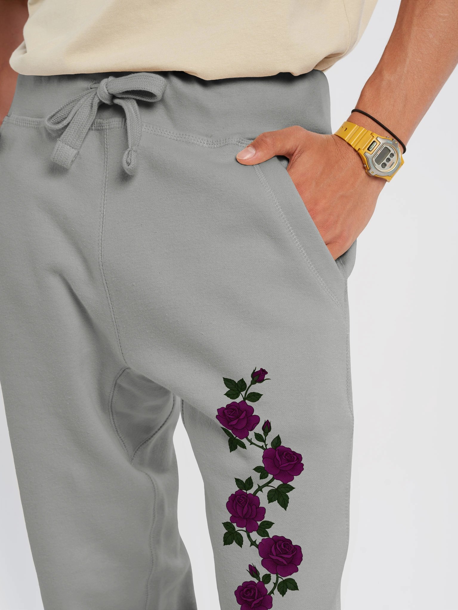 Midnight Rose Vertical Print Joggers product image (4)