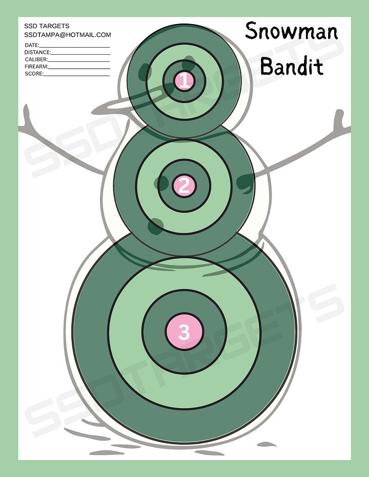 Snowman Bandit (Printable Download) product image (1)