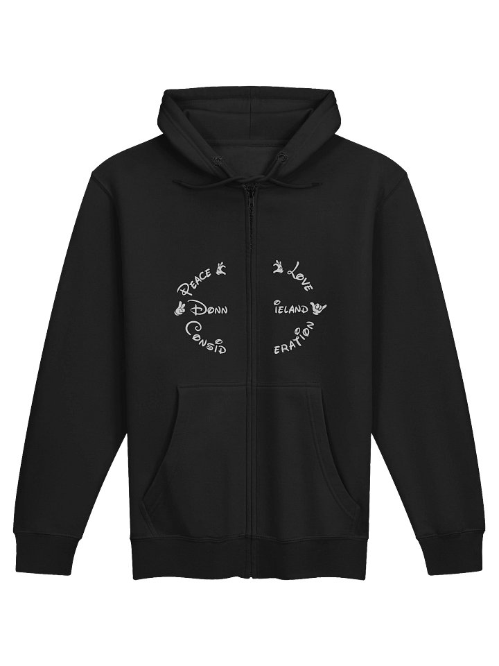 PEACE LOVE CONSIDERATION DonnieLand Zip Hoodie product image (1)