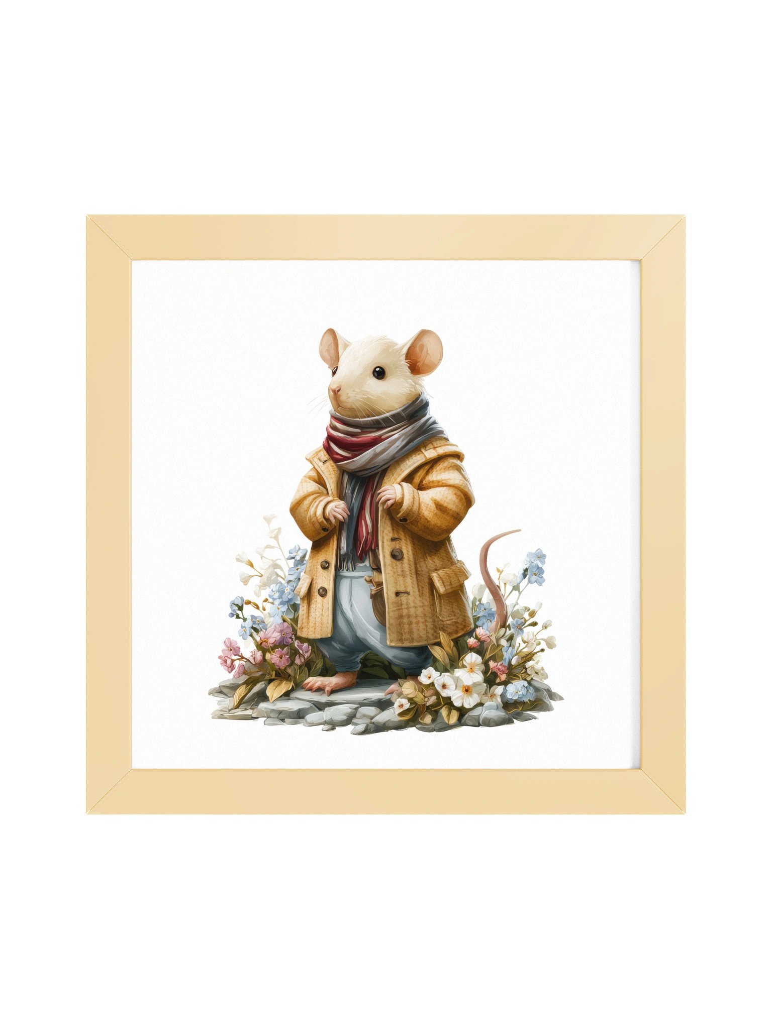 Gentle Horizon — The Path Remembers Mouse Framed Art Print (10x10") product image (5)