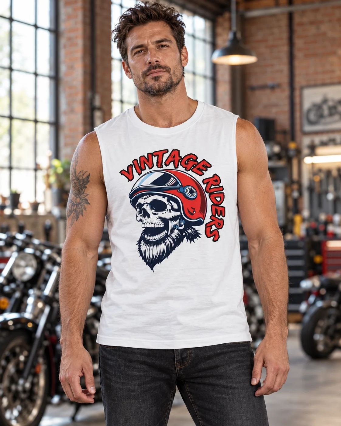 Bearded Skull — Bella+Canvas Muscle Tank product image (1)