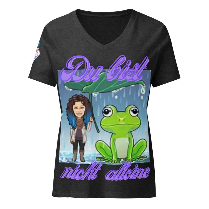 Du bist nicht alleine , Damen-T-Shirt mit entspanntem V-Ausschnitt product image (3)