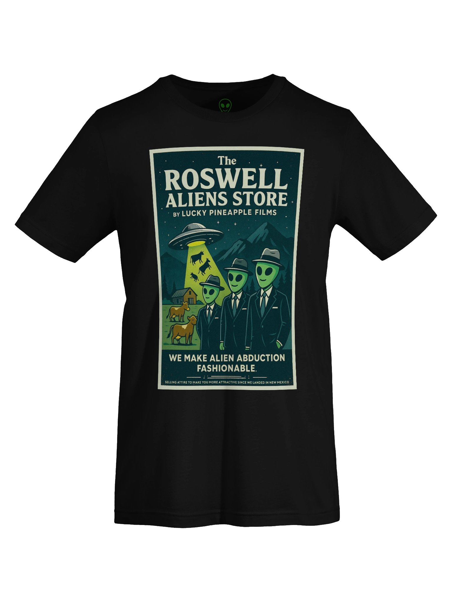 The Roswell Aliens Store by Lucky Pineapple Films Retro Concert Tee Fit Unisex T-Shirt product image (58)