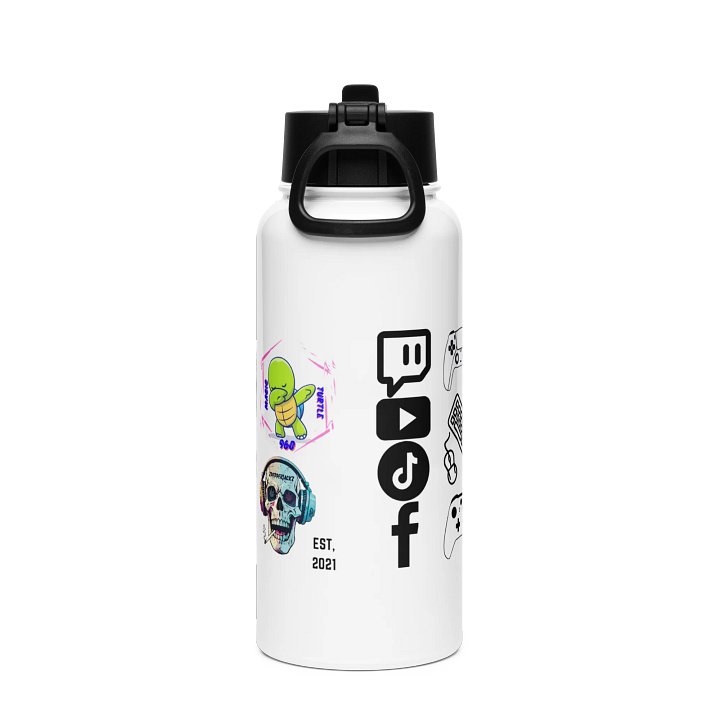Scorched Gaming Stainless Steel Water Bottle with a Straw Lid product image (2)