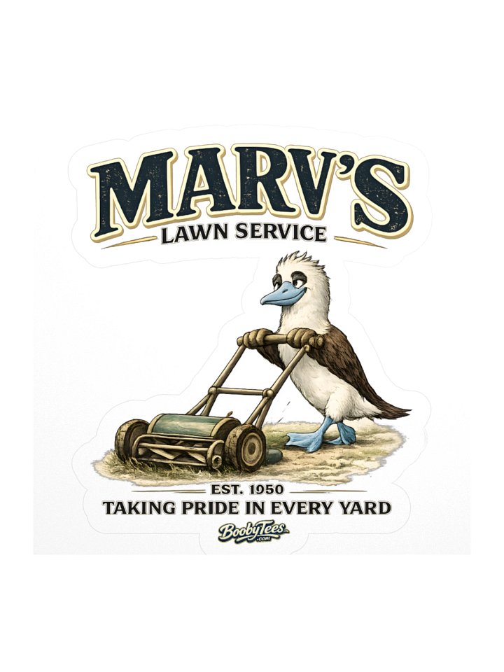 Marv's Lawn Service Sticker product image (1)