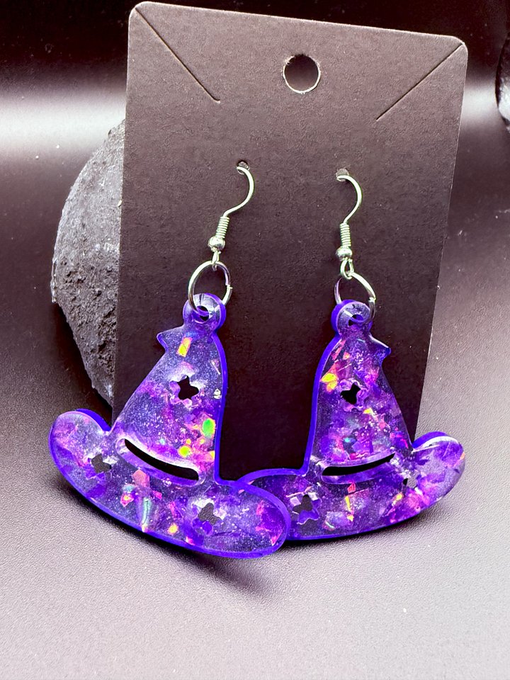 Resin Earings - Witch Hats product image (1)
