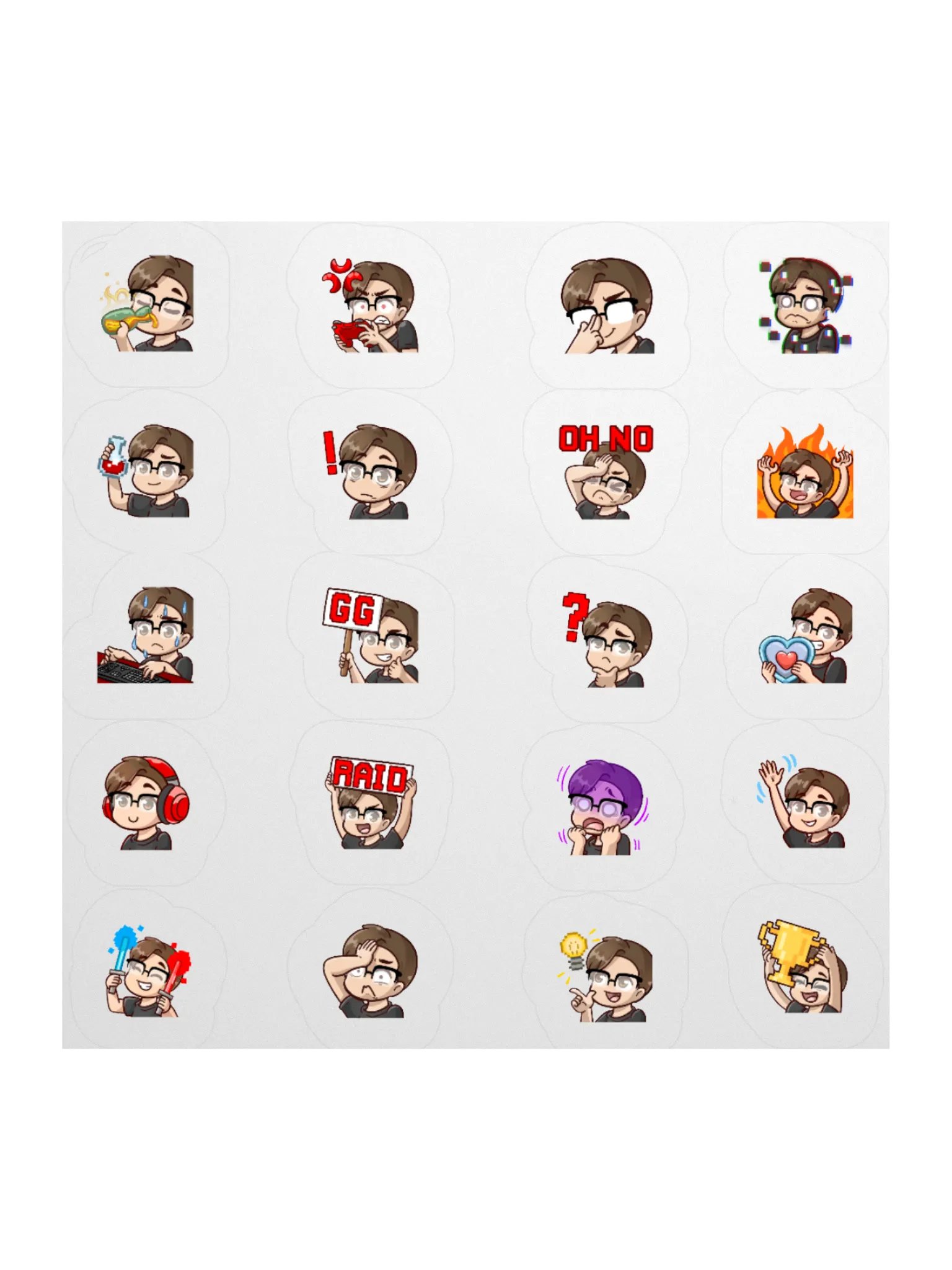CrimsonStrife "EmotiStickers" Collection: Wave 1 product image (1)