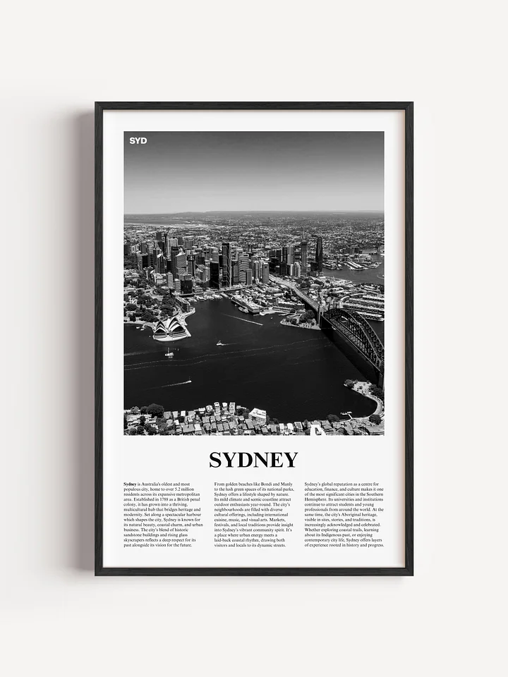 Sydney 01 Newspaper Poster product image (1)