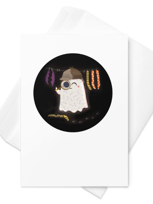 Little Sherlock Bones - Greeting Card product image (2)