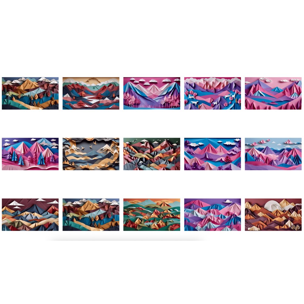 Origami Valley Wallpaper Pack product image (5)