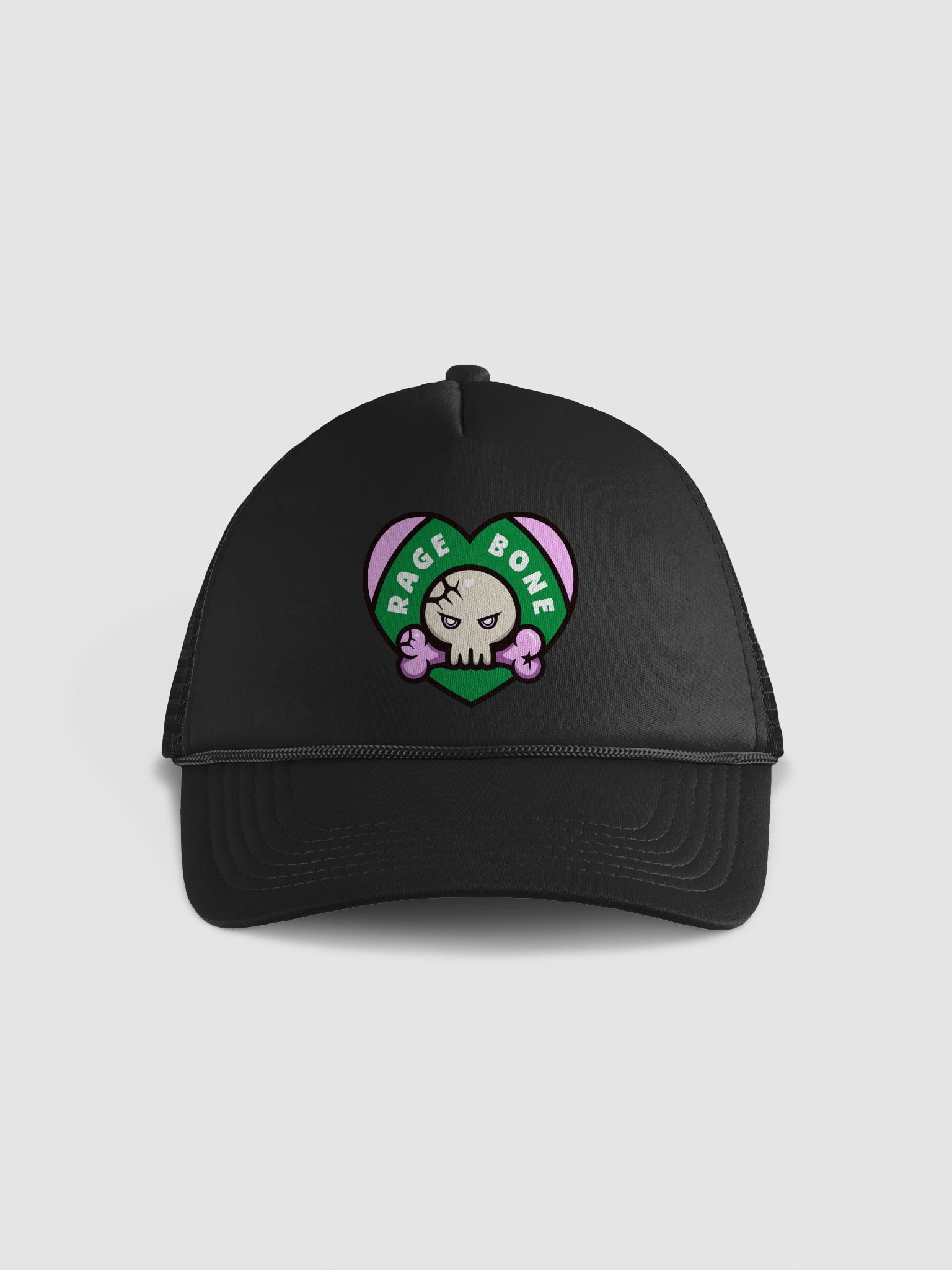 Rage Bone Heart Foam Trucker Hat product image (1)