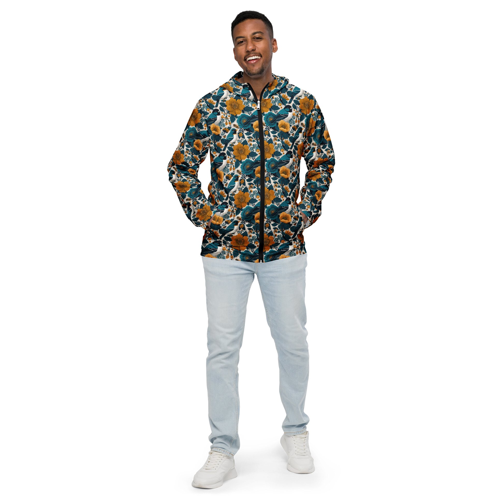 Spring Florals Wanderlust Linocut Windbreaker product image (3)