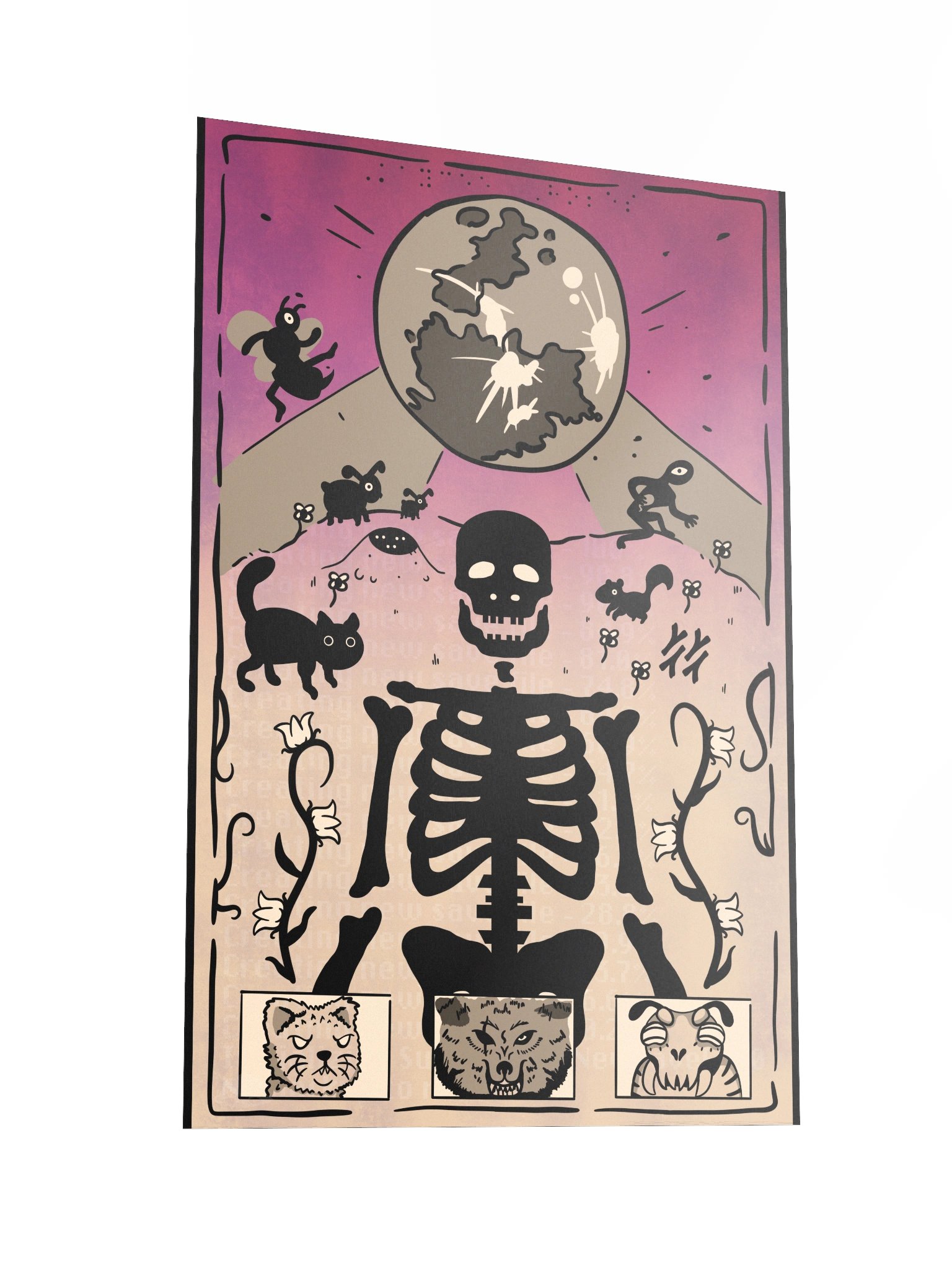 Ethereal Skeleton Dreamscape Poster product image (2)