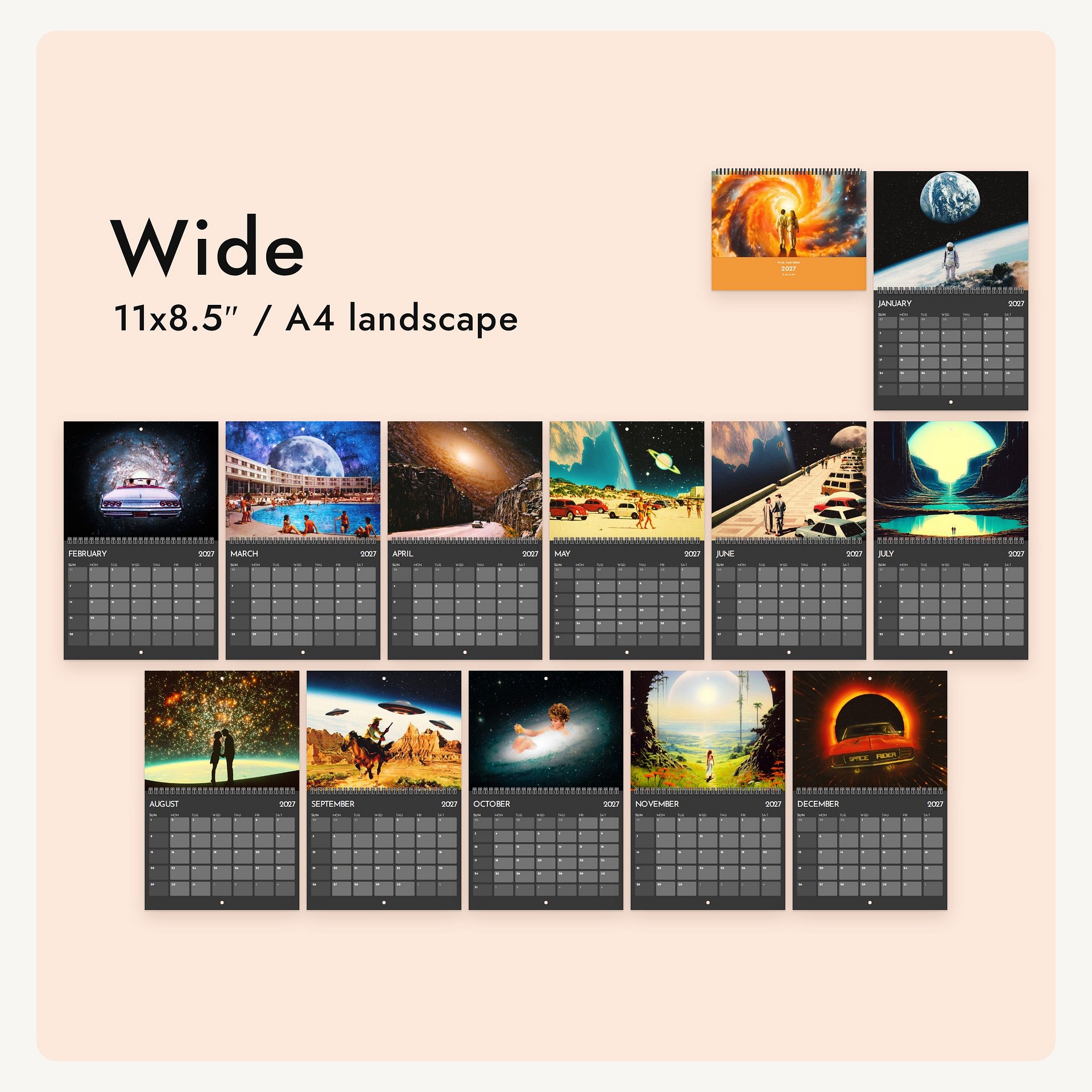 Glimpses From Another Galaxy 2027 Calendar product image (8)