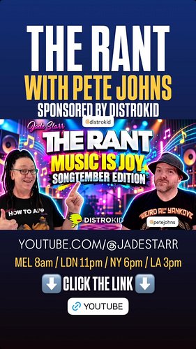 The Odd Couple Rant with Pete Johns - Music is Joy | Sponsored by DistroKid