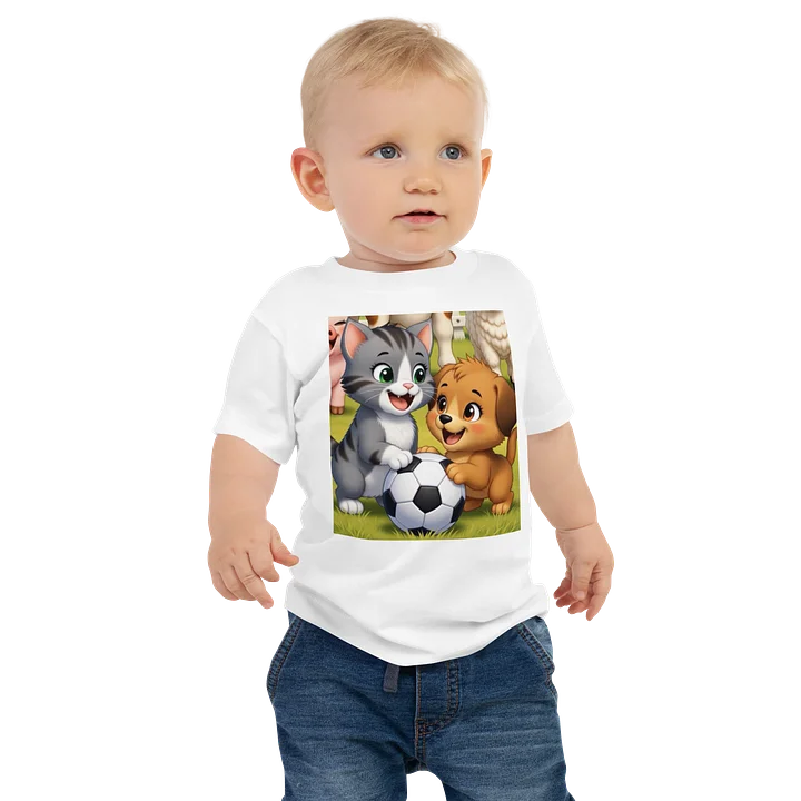 Cute Kitten & Puppy Soccer Tee product image (1)