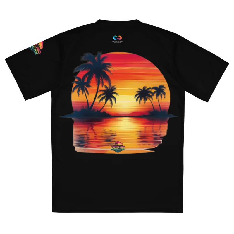 LIMITED EDITION - CNX Core All-over print Unisex Tee — Digital Neo Tropicalism 001 product image (2)