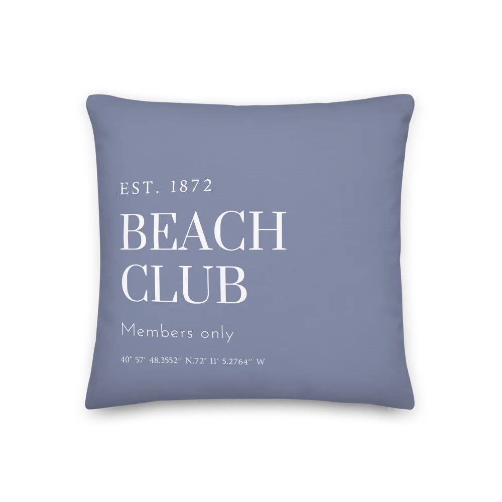 Blue Beach Club Premium Pillow/Blauer Strand Club Premium Kissen product image (1)