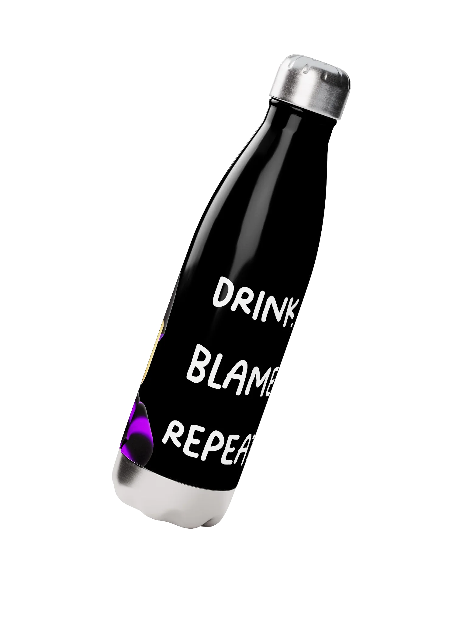 "DRINK. LAG. REPEAT." Stainless Steel Water Bottle product image (2)