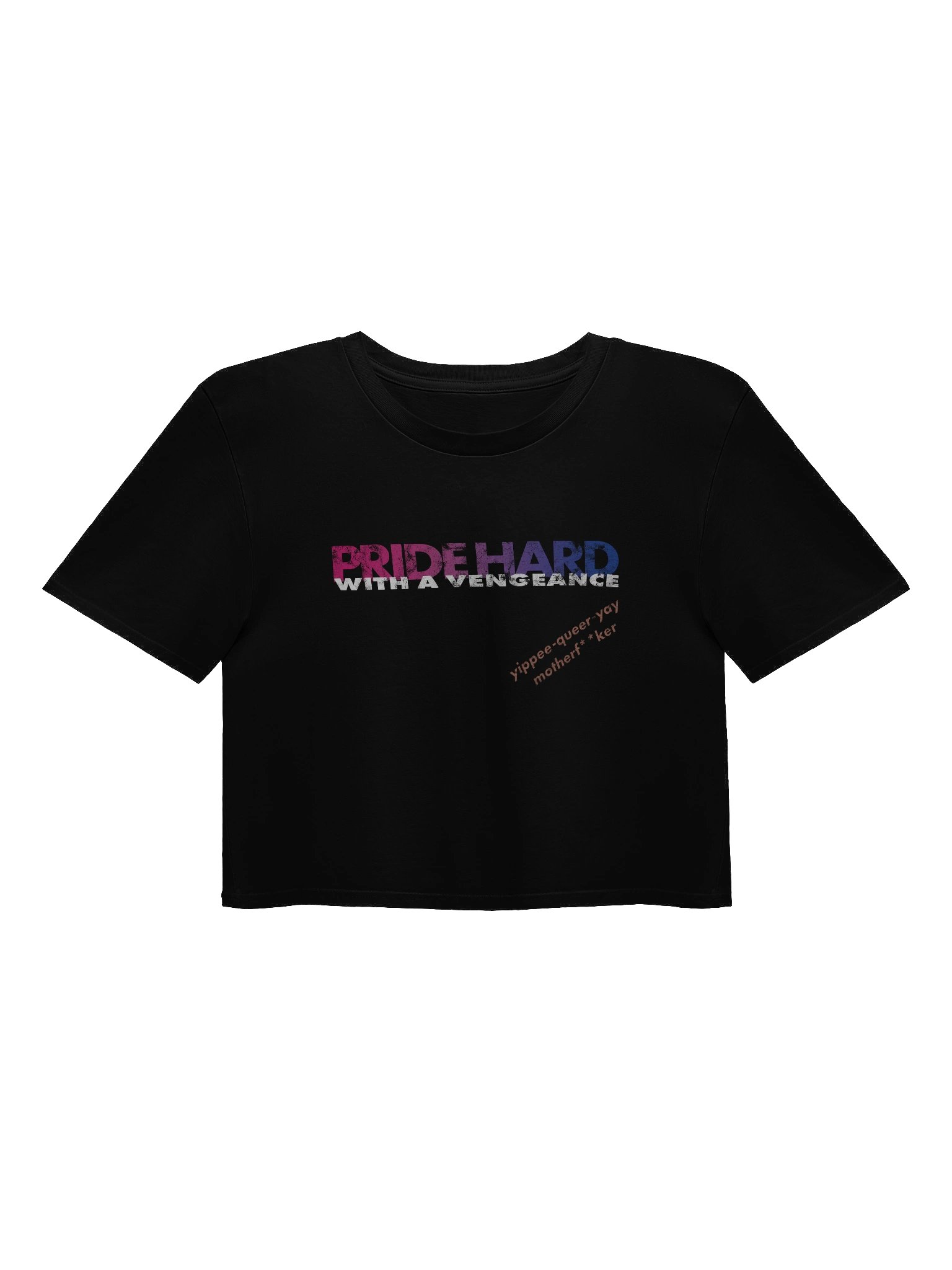 Bisexual "Pride Hard" Crop Top product image (1)