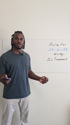 Two's Complement Example - Solve for 27 - 6 = 21

Follow me on: 
YouTube: https://www.youtube.com/@ProfessorGovalla
Instagram...