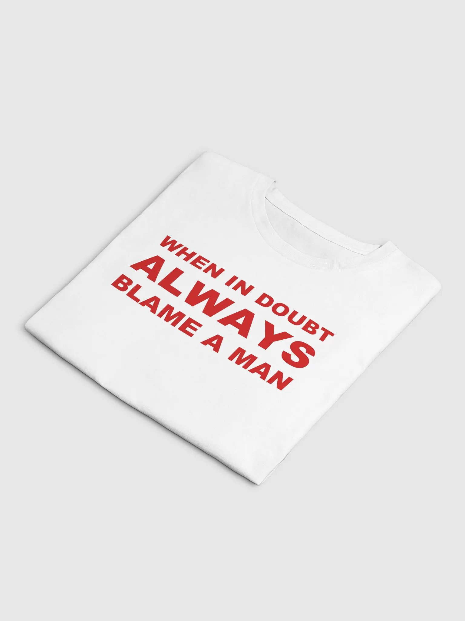 WHEN IN DOUBT ALWAYS BLAME A MAN Crop Top product image (5)